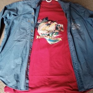 Ralph lauren marlin hook reel denim tshirt xxl